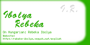 ibolya rebeka business card